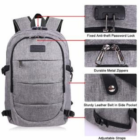 NWT Tzowla Laptop Business Backpack - Picture 3 of 7